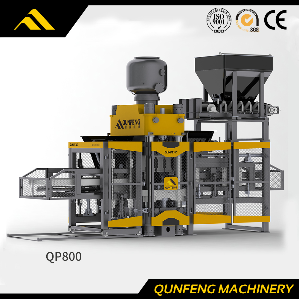 Máquina de ladrillos de prensa hidráulica totalmente automática QP800