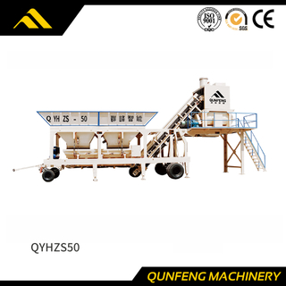 Proveedor de planta dosificadora de concreto móvil (QYHZS50)