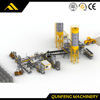 Línea de producción de bloques completamente automática