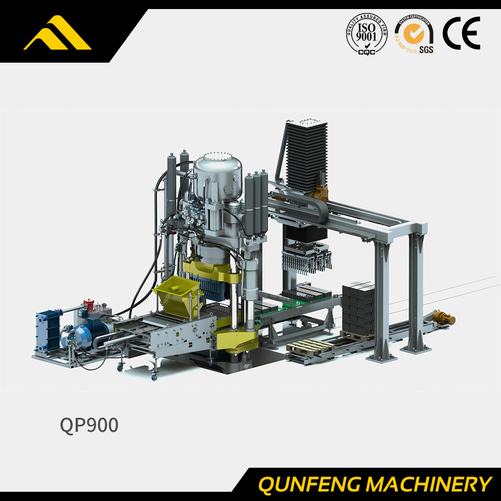 Máquina de bloques de prensa hidráulica QP900