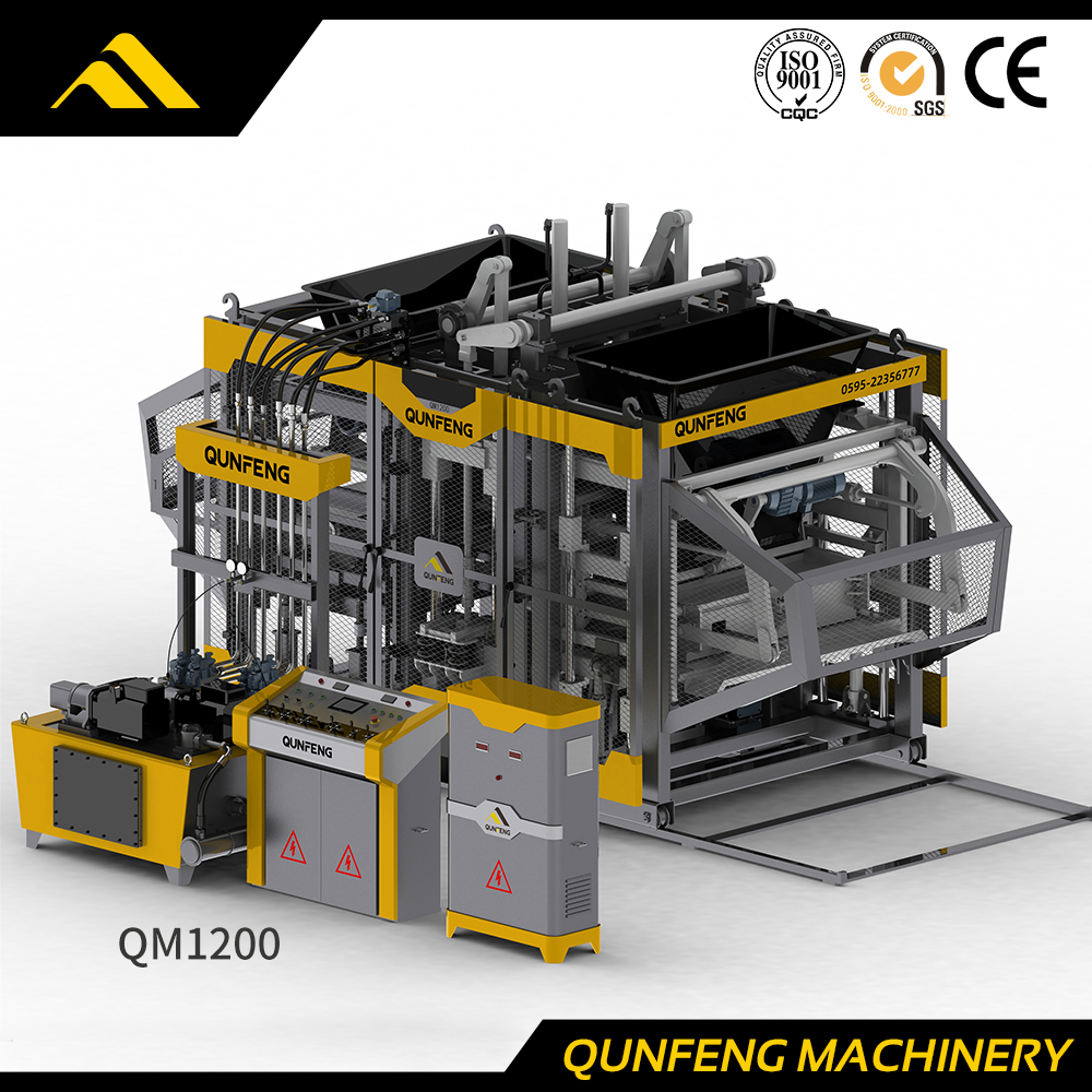 Máquina para fabricar ladrillos con servovibración serie 'supersónica'(QM1200)