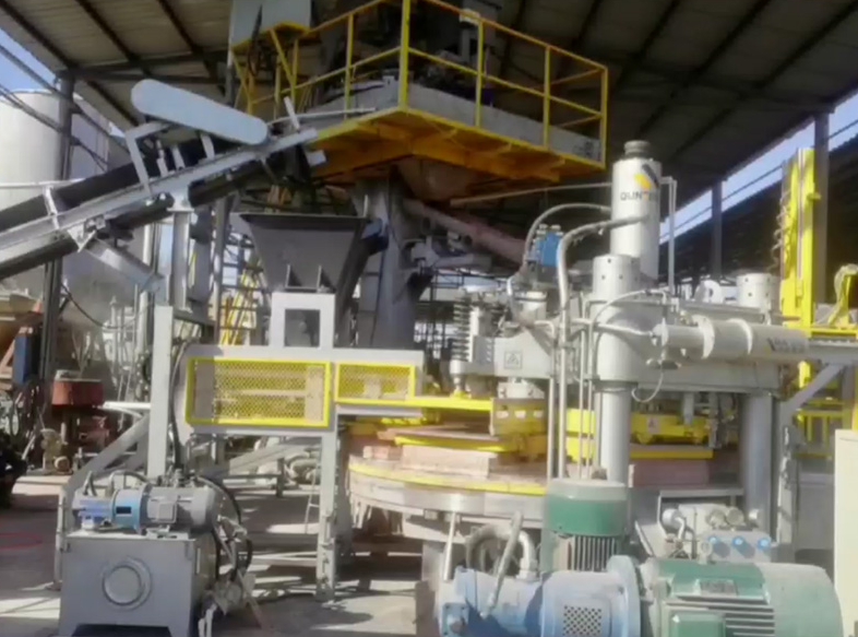 Plato giratorio de 6 estaciones de QPR600-6 para prensado de azulejos multicapa